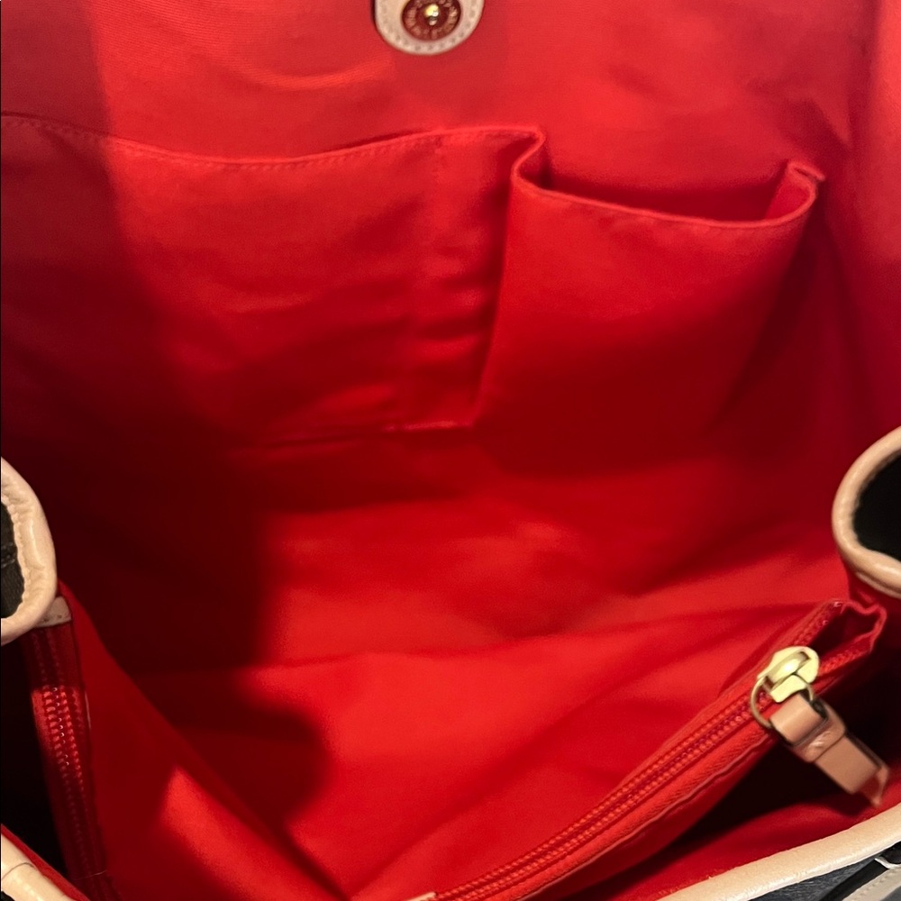 Coach Signature Stripe Drawstring Carryall Tote - Picture 9 of 16